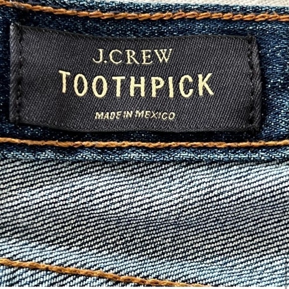 J. Crew Low Rise Toothpick Ankle Jeans in Vista Wash Size 25 - Picture 7 of 10